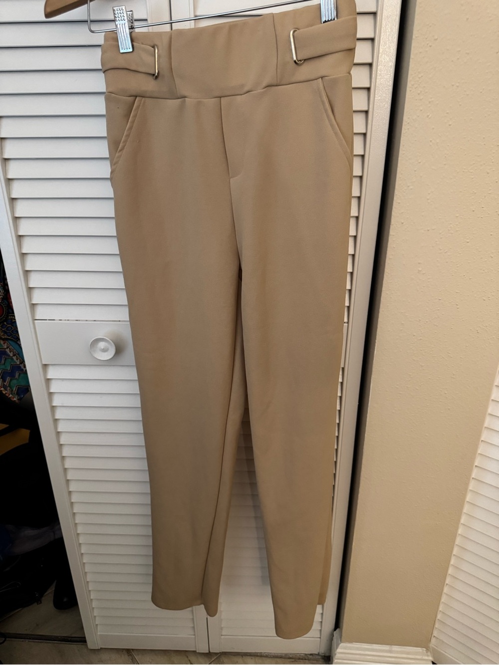 New Mix Slim Trousers in Tan